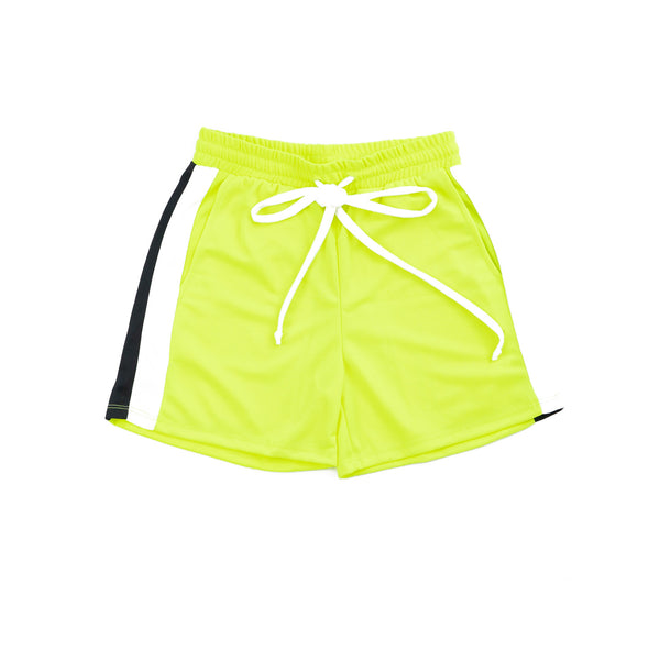 Neon Duel Stripe Shorts
